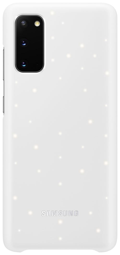 Samsung LED Back Cover EF-KG980 - Coque de protection pour téléphone portable - blanc - pour Galaxy S20, S20 5G