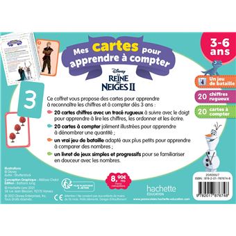 Disney - La Reine des neiges 2 - Mes cartes pour apprendre à compter