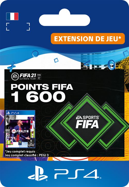 Code de téléchargement FIFA 21 Ultimate Team 1600 Points Playstation