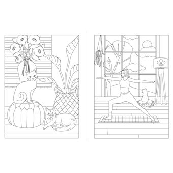 Hygge - 100 dessins à colorier
