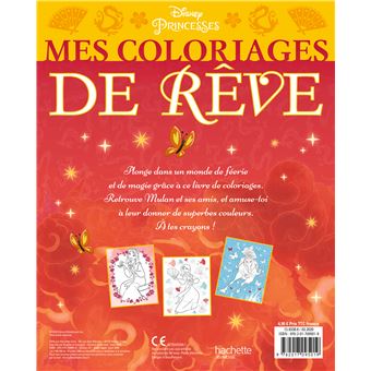 DISNEY PRINCESSES - Mes Coloriages de Rêve - Mulan
