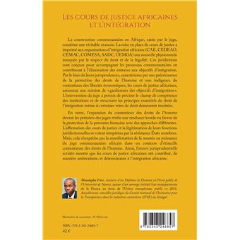 Les cours de justice africaines et l'intégration
