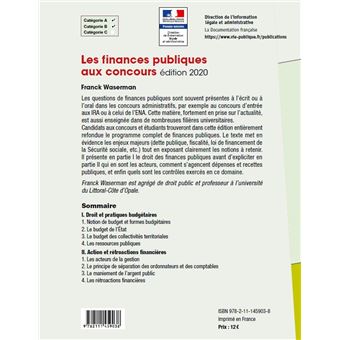 Les finances publiques aux concours