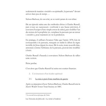 Les Témoins de Jéhovah : la vérité à l'endroit