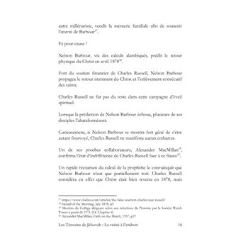 Les Témoins de Jéhovah : la vérité à l'endroit