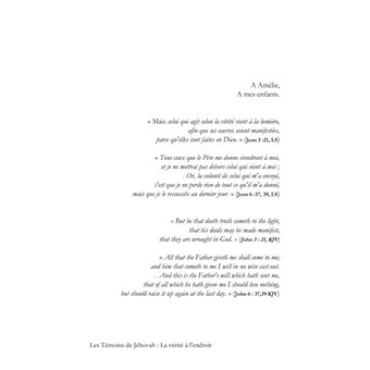 Les Témoins de Jéhovah : la vérité à l'endroit