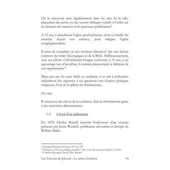 Les Témoins de Jéhovah : la vérité à l'endroit