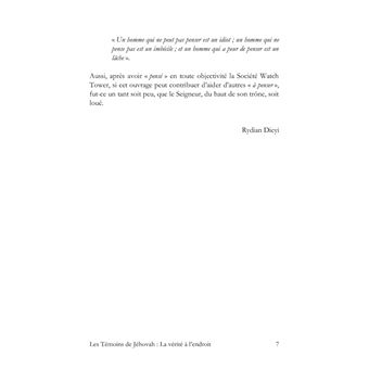 Les Témoins de Jéhovah : la vérité à l'endroit