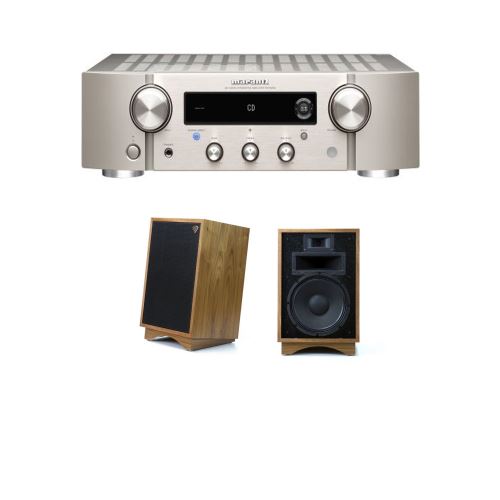 Amplificateur Hi-Fi Marantz PM7000N Argent + Enceinte colonne Klipsch Heresy III Walnut Vendue par paire