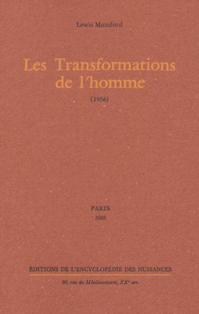 Les Transformations de l'homme