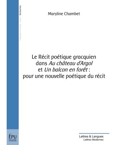 Le recit poetique gracquien da