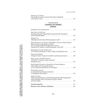 L'énergie des marées