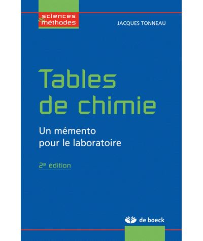 Tables de chimie