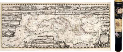 Carte de la Méditerranée en 1693