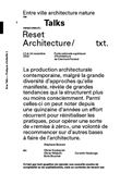 Reset Architecture