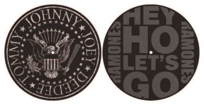 Lot de 2 feutrines vinyles The Ramones Classic Hey Ho