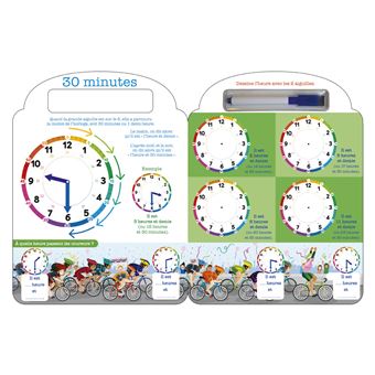 J'écris, j'apprends l'heure