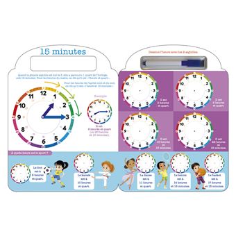 J'écris, j'apprends l'heure