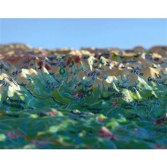 Carte en relief de l'Hérault