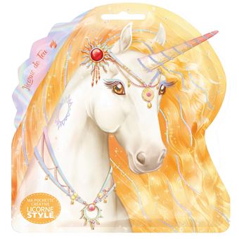 Licorne Style - Ma pochette créative - Licorne de feu