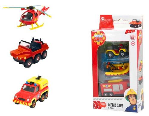Set de 3 véhicules Sam le Pompier Smoby