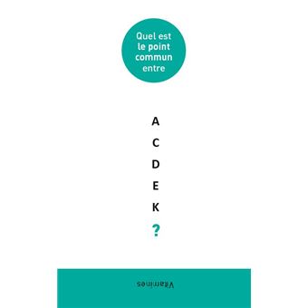 Le Point commun - Le jeu