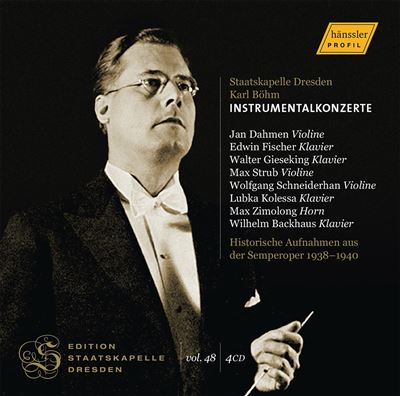 Édition Staatskapelle Dresden Volume 48 / Concertos pour instruments 1938-1940