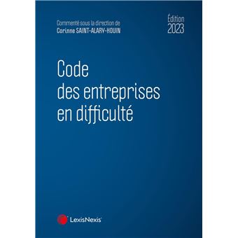 Code des entreprises en difficulté 2023