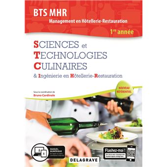 Sciences et Technologies Culinaires (STC) 1re année BTS MHR (2019) - Pochette élève