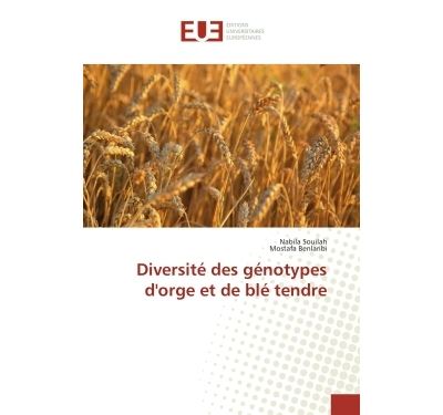 Diversité des génotypes d'orge et de blé tendre