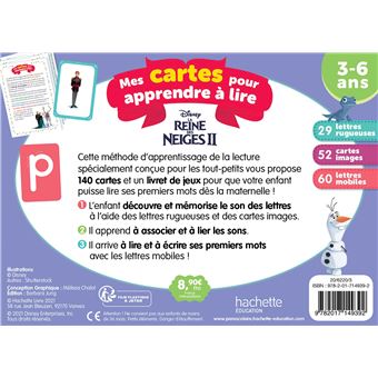 Disney - La Reine des neiges 2 - Mes cartes pour apprendre à lire