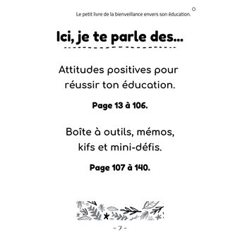 Le petit livre de la bienveillance envers son Éducation