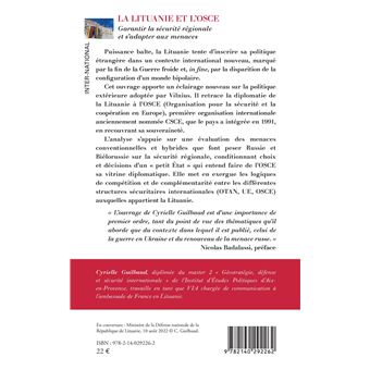 La Lituanie et l'OSCE