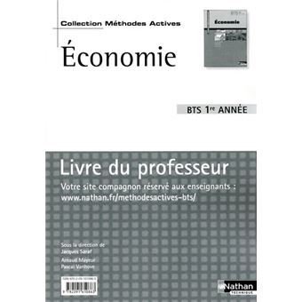 Économie - BTS 1re année Livre du professeur Méthodes actives Livre du professeur - 1
