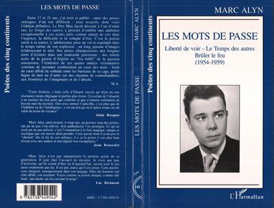 Les mots de passe 1954-1959