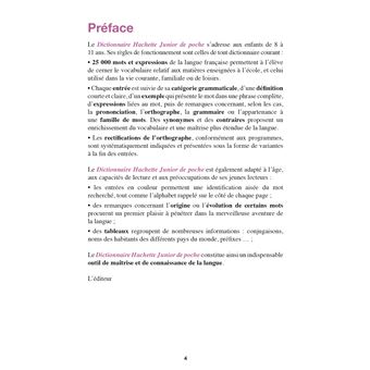 Dictionnaire Hachette Junior Poche