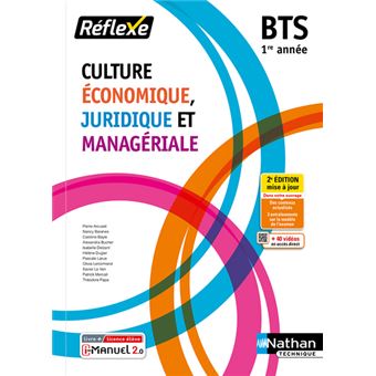 Culture économique juridique et managériale BTS 1 (Pochette Réflexe) Livre + licence élève 2021