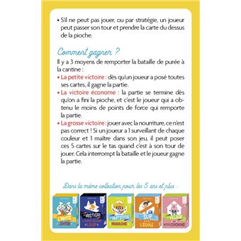 Mes 3 jeux de cartes (Le mistigri du Grand Méchant Loup / Bataille de purée à la cantine / L invité