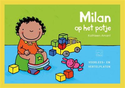 Milan op het potje