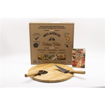 Coffret Mes Aperos Dolce Vita Avec 1 Plateau Et 1 Pelle A Pizza Boite Ou Accessoire Collectif Achat Livre Fnac