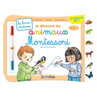 Les livres-ardoises - Je découvre les animaux Montessori