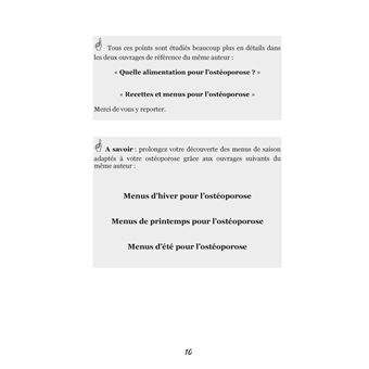 Menus d'automne pour l'ostéoporose