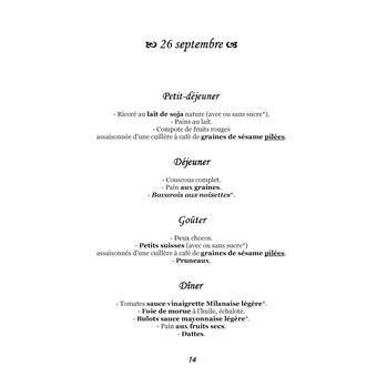 Menus d'automne pour l'ostéoporose