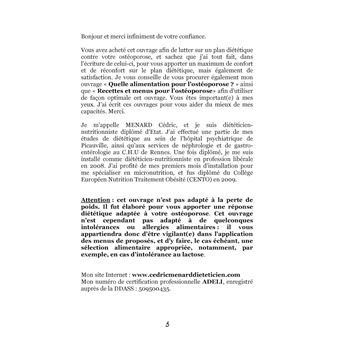 Menus d'automne pour l'ostéoporose