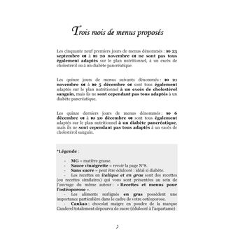 Menus d'automne pour l'ostéoporose