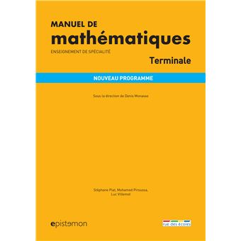 Manuel de mathématiques spécialité Terminale