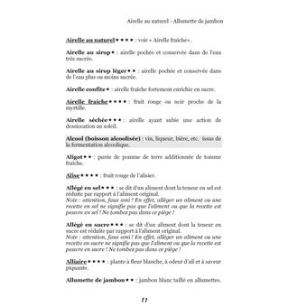 Dictionnaire alimentaire de la goutte