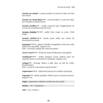 Dictionnaire alimentaire de la goutte