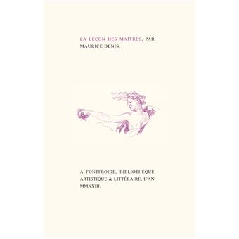 La leçon des maîtres