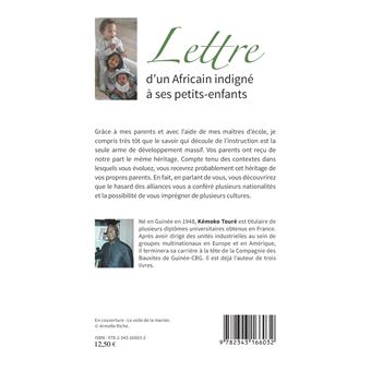 Lettre d'un Africain indigné à ses petits-enfants